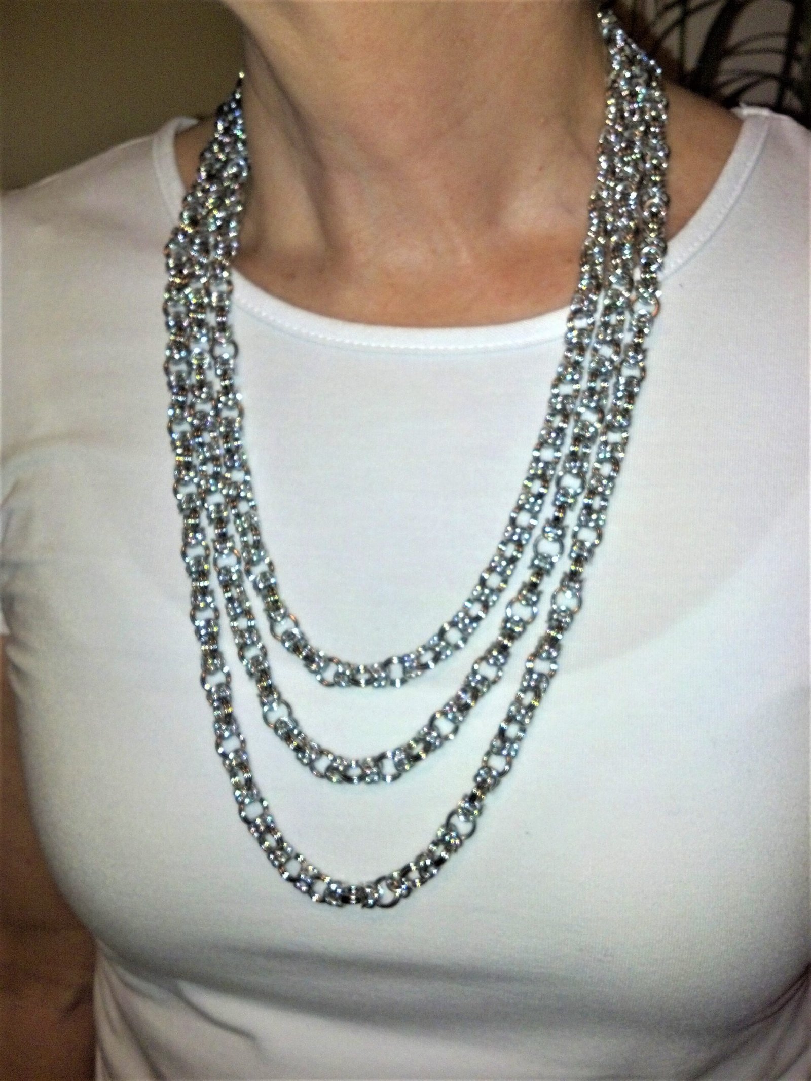 Saturna Necklace - Grail-Verse Chainmaille Jewelry